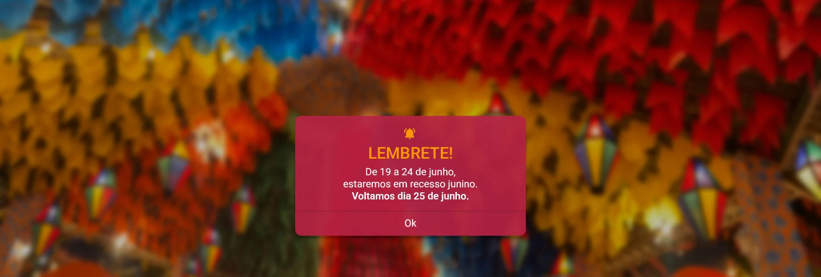 Comunicado Recesso Junino 2025